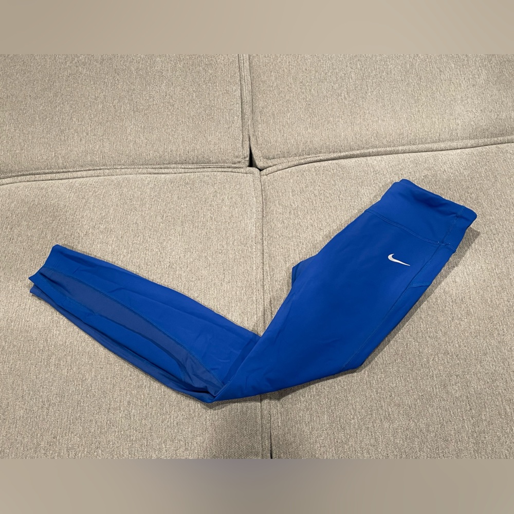 Nike Dri-fit Leggings with Drawstring in Royal Blue Women’s Small